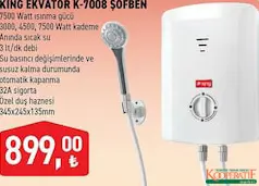 KİNG EKVATOR ŞOFBEN K-7008 fiyat ve kampanya bilgisi